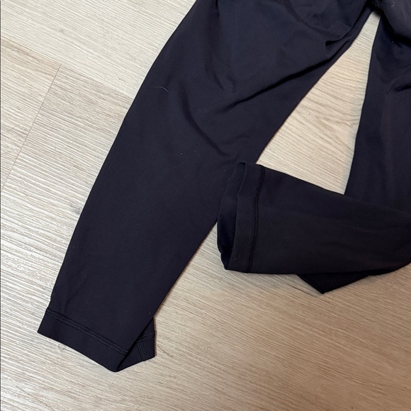 Lululemon Athletica Black Everlux Wunder Train High Rise Crop Tights Leggings - Picture 4 of 6
